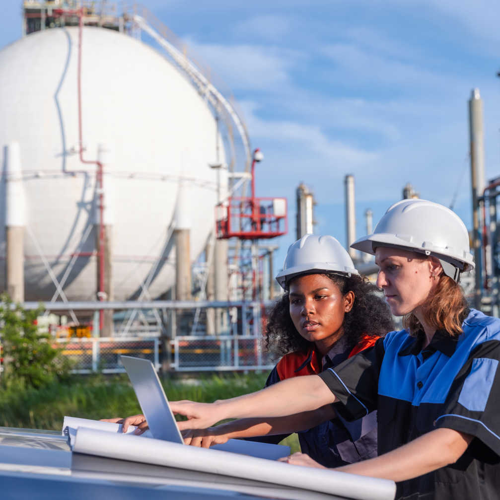 Two Female Engineers Analyzing Project Blueprints 2024 12 07 23 37 48 Utc